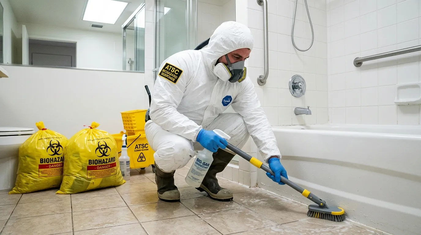 Decontamination equipment deployed for Blood Cleanup in Kernersville